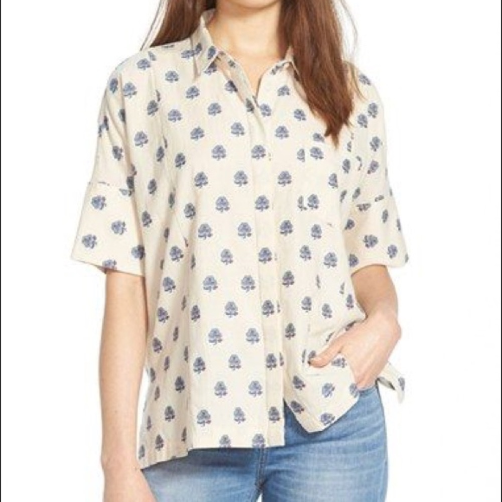 Madewell Jacquard Knit Courier Shirt - S
